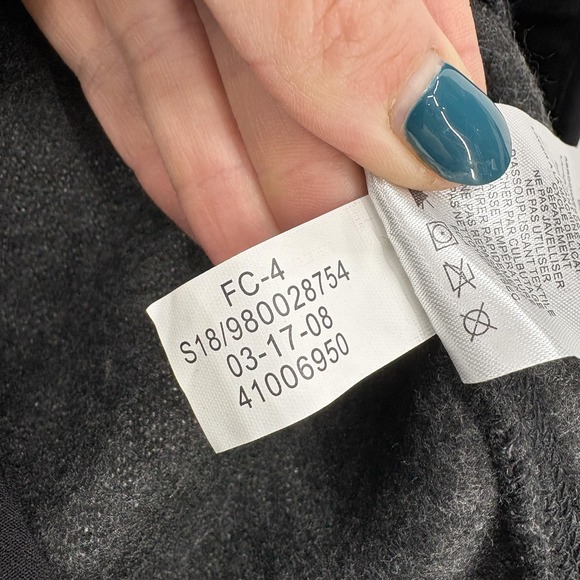 Free Country Vest Mens XL Black Sweater Fleece Quilted Full Zip Outdoor Hiking - Picture 9 of 15